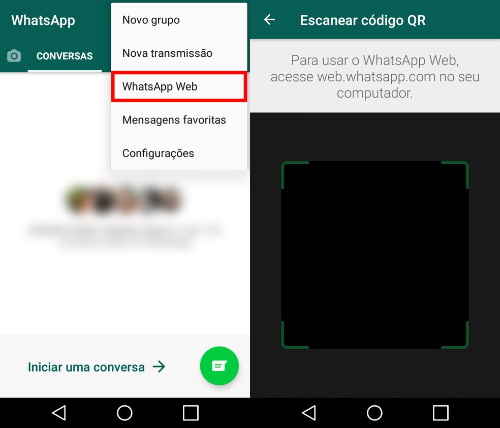 Como usar o WhatsApp Web no celular