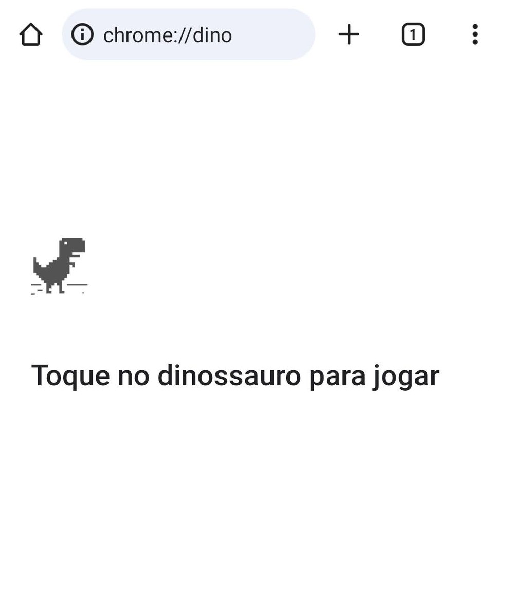Como jogar o Jogo do Dinossauro do Google no celular com Internet — Foto: Reprodução/Bruno Guerra