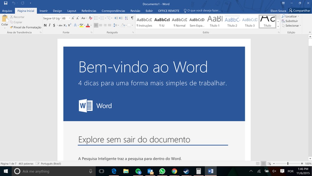Como inserir nota de rodapé no Word