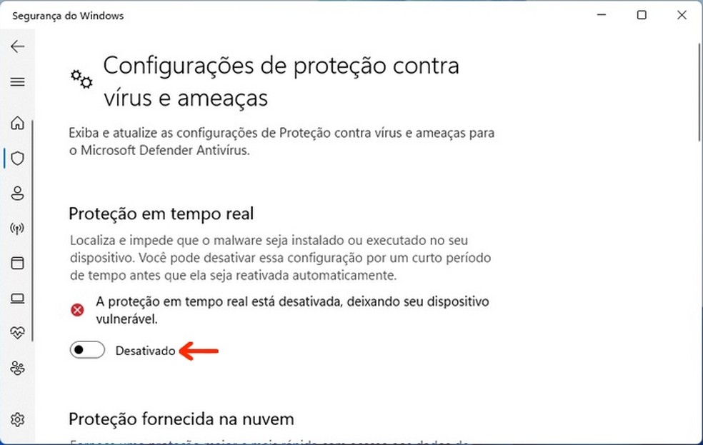 Como desativar o Windows Defender no Windows 11