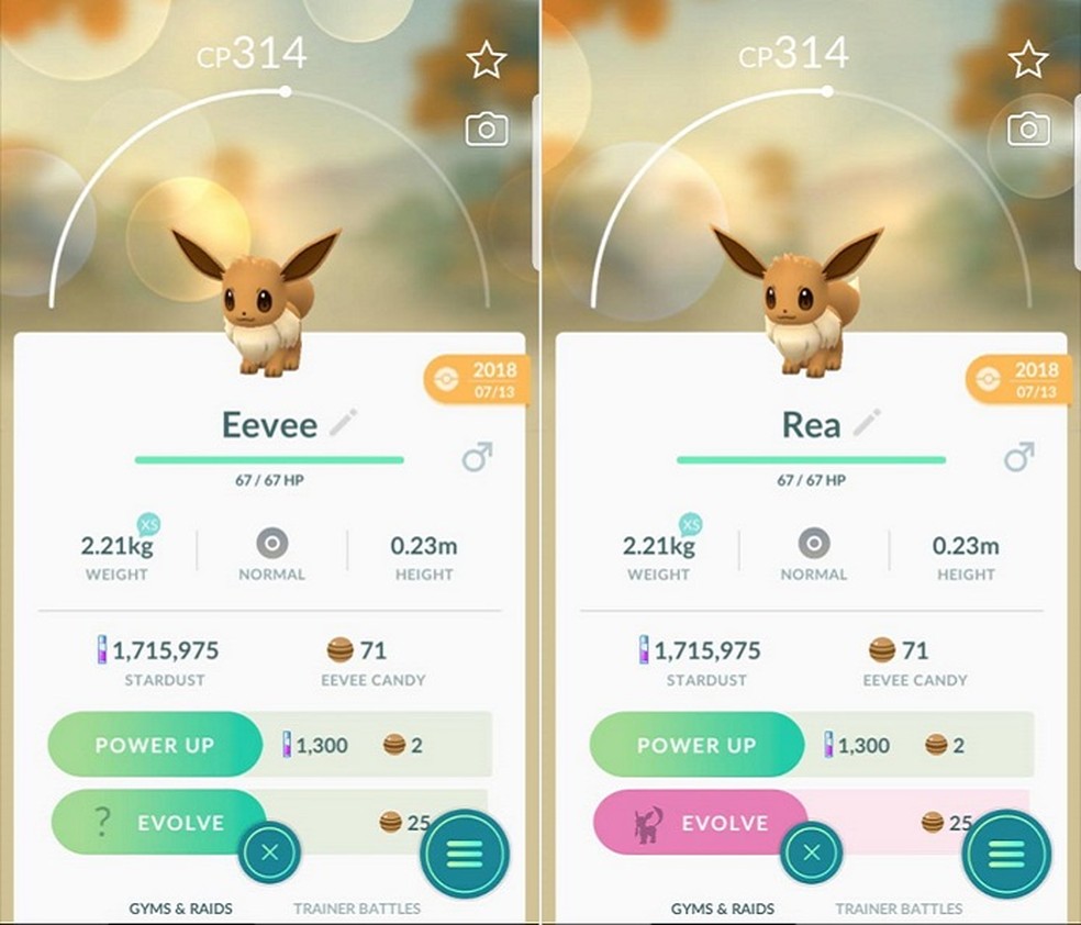 Como evoluir Eevee para Glaceon em Pokémon GO