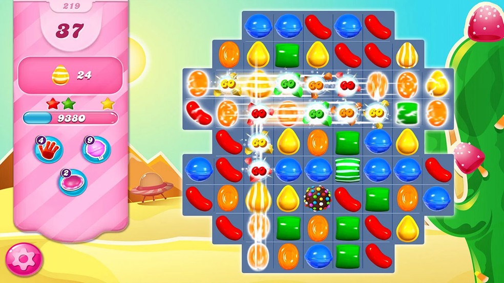 Candy Crush Saga é um game de quebra-cabeça de incrível sucesso da produtora King.com, subsidiária da Activision Blizzard e Microsoft — Foto: Reprodução/Google Play Store