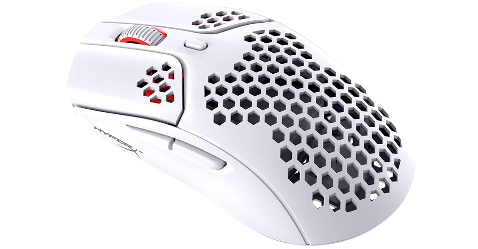HyperX Pulsefire Haste em sua versão branca — Foto: Reprodução/Amazon