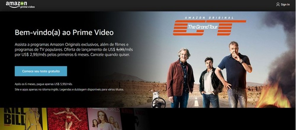 Amazon Prime Video, rival da Netflix, chega ao Brasil com filmes e séries
