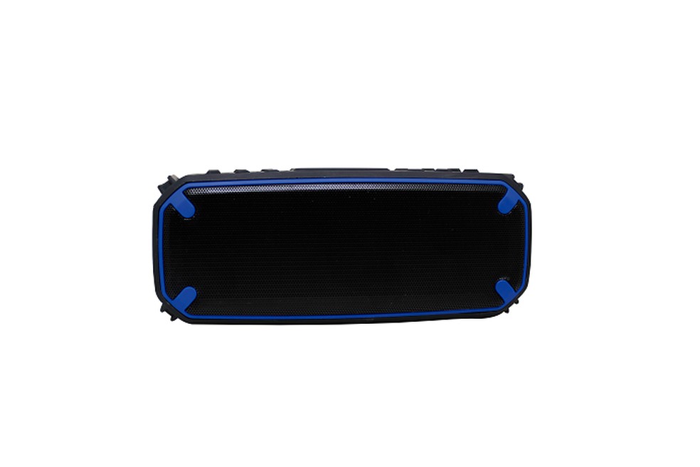 Maxprint Bluetooth Power Bank Max Sport traz detalhes em azul em torno do equipamento — Foto: Divulgação/Maxprint