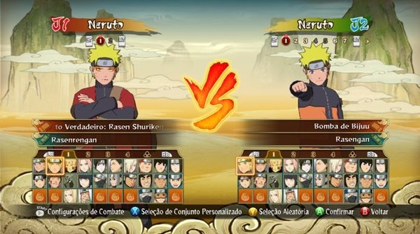 Naruto Shippuuden Ultimate Ninja 5 (PS2) - Pegando Todos os Personagens 