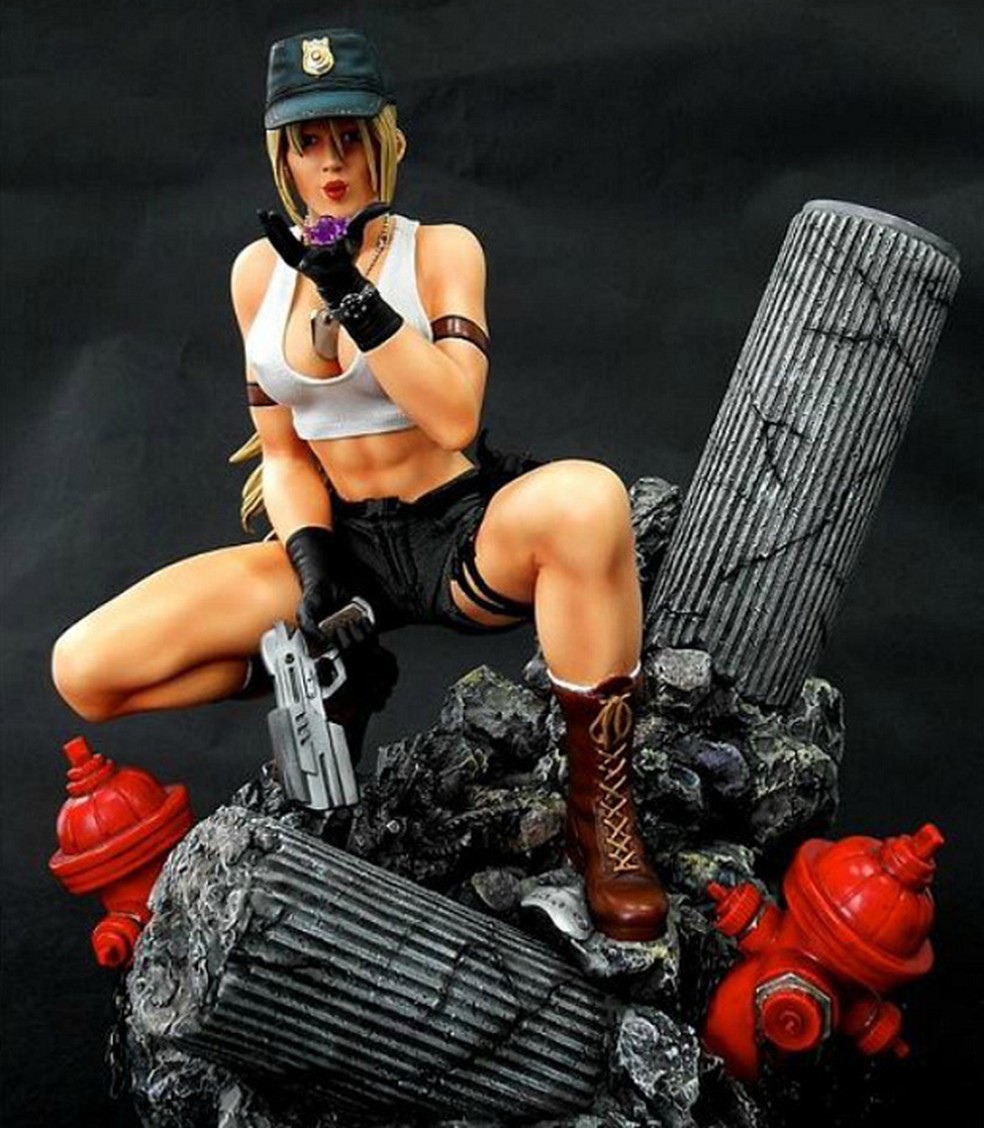 Sonya já ganhou até estátua com visual sexualizado — Foto: Reprodução/GameInformer