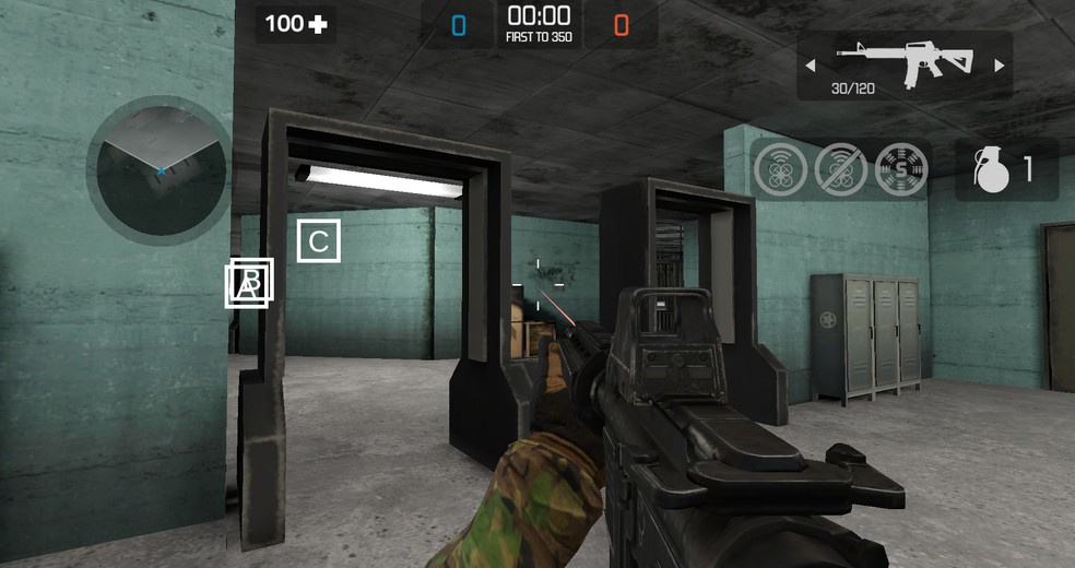 Bullet Force tem gráficos consideravelmente realísticos para um game de navegador — Foto: Reprodução/Róbson Martins