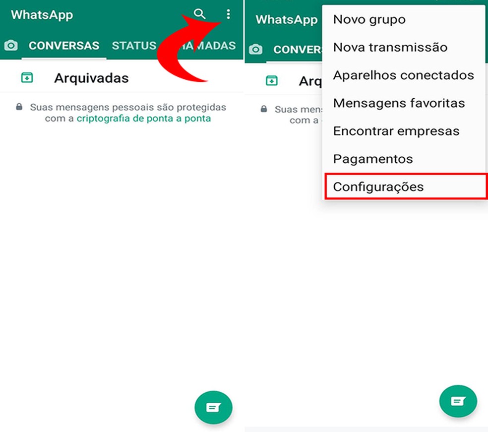 Entre no WhatsApp para iniciar processo de criação de avatar — Foto: Reprodução/Flávia Fernandes