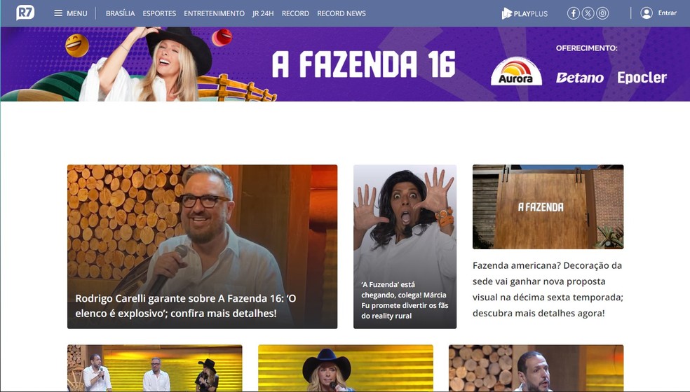 A Fazenda ao vivo: veja confirmados e como assistir ao reality online