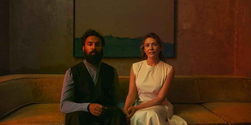 Himesh Patel e Elizabeth Olsen vivem o casal protgonista do suspense A Avaliação — Foto: Reprodução/IMDb