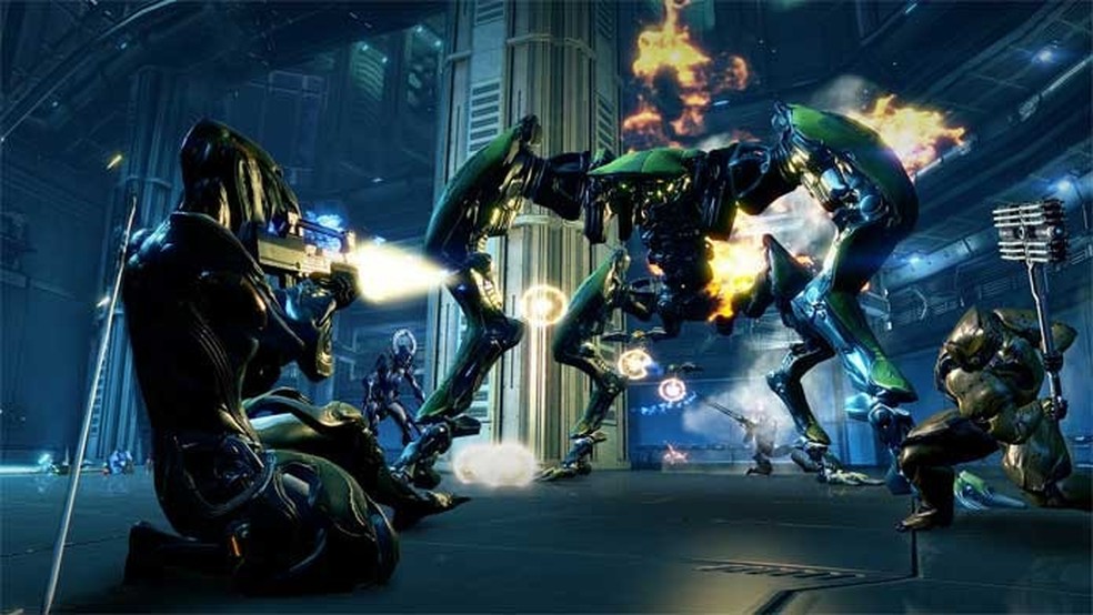 Warframe é uma alternativa interessante para jogadores que buscam games cooperativos sem foco em competições — Foto: Divulgação/Digital Extremes