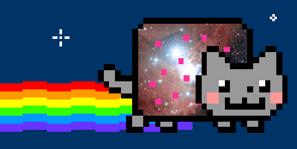 Originalmente um meme da Internet, o "Nyan Cat" foi transformado em NFT e vendido por cerca de R$ 3 milhões 