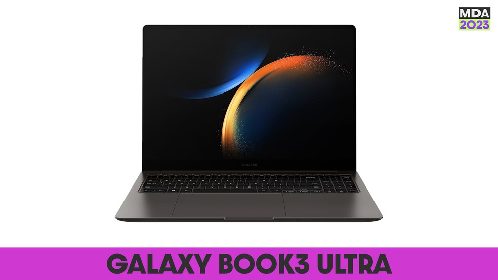 Galaxy Book3 Ultra é o notebook topo de linha da Samsung — Foto: Reprodução/Samsung