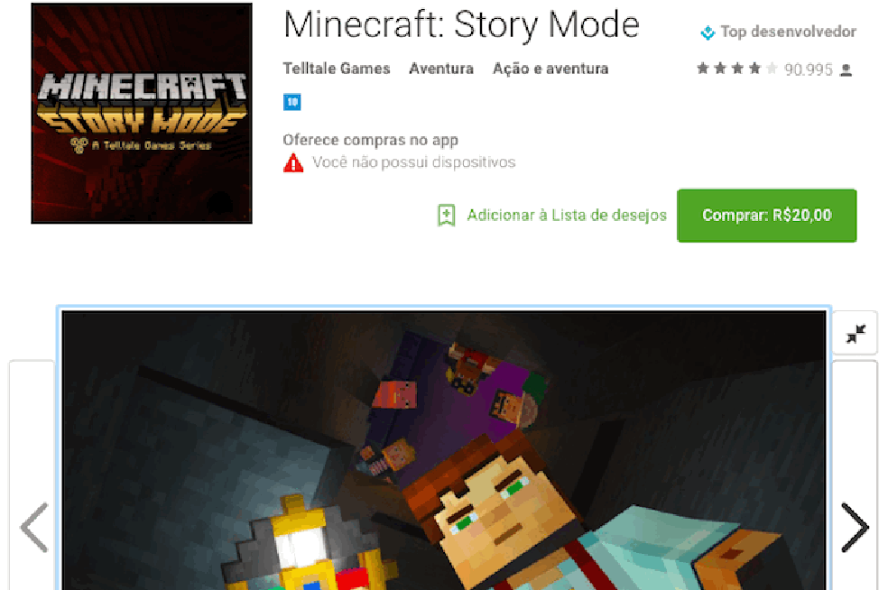 Primeiro episódio de Minecraft: Story Mode está disponível na Play Store 