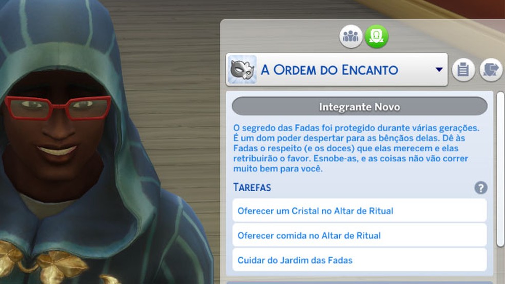 Como entrar na sociedade secreta em The Sims 4