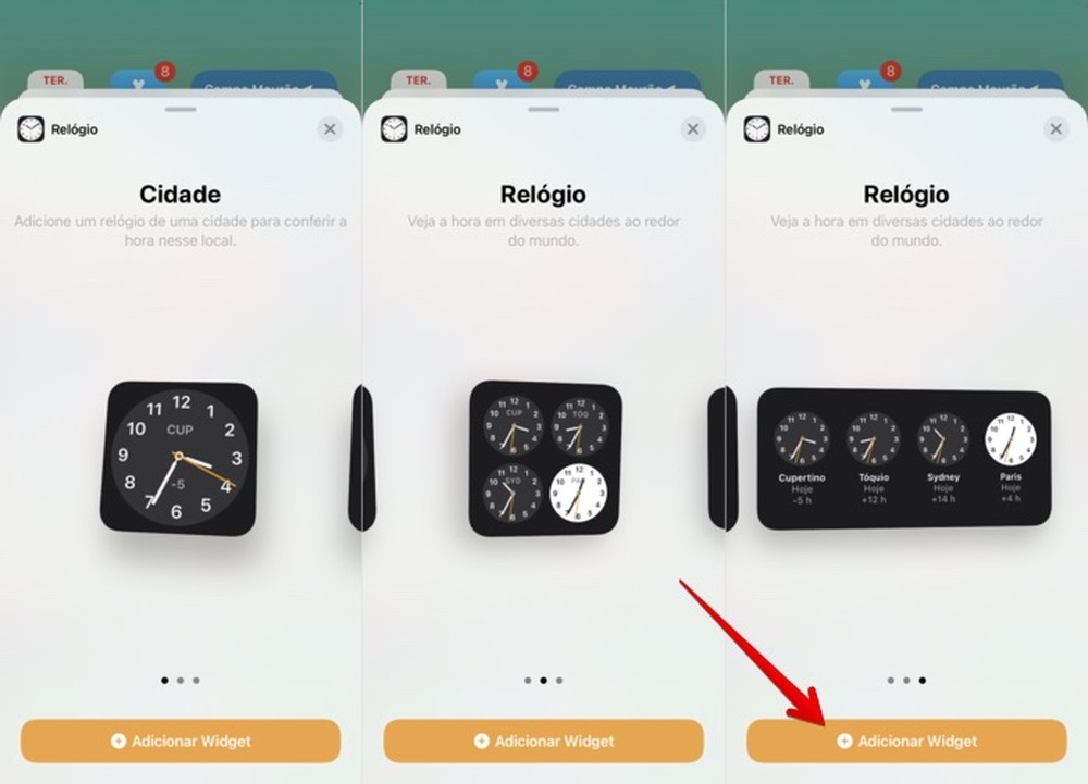 Como colocar relógio na tela do celular