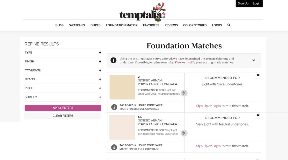 Além do Findation: 6 sites para descobrir cor de base na Internet
