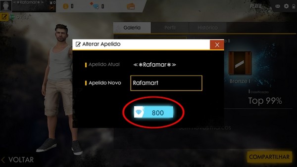 COMO MUDAR O NOME NO FREE FIRE DE GRAÇA COMO PEGAR CARTÃO TROCAR