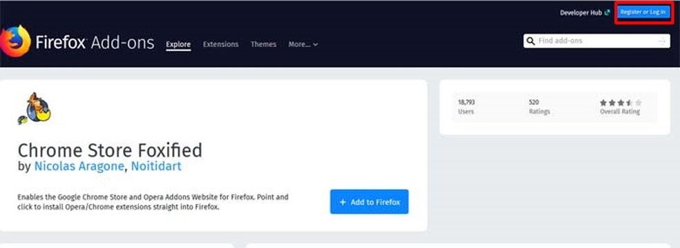 Veja se o seu usuário do Firefox está logado — Foto: Reprodução/Taysa Coelho