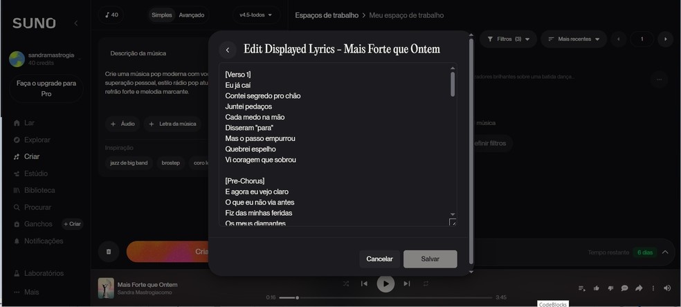  Sandra Mastrogiacomo/Techtudo