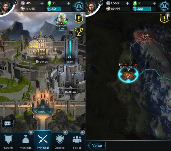 WB Games lança Terra-média: Sombras da Guerra mobile iPhone, iPad e  dispositivos Android