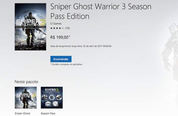 Jogo Sniper 3 Ghost Warrior: Season Pass Edition para PS4 Tiro Ação - GI  GAMES - Loja Planeta Digital