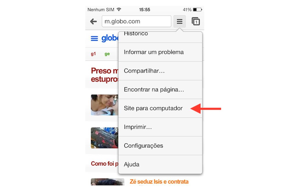 Como abrir link no Chrome em modo desktop para celular Android e iPhone