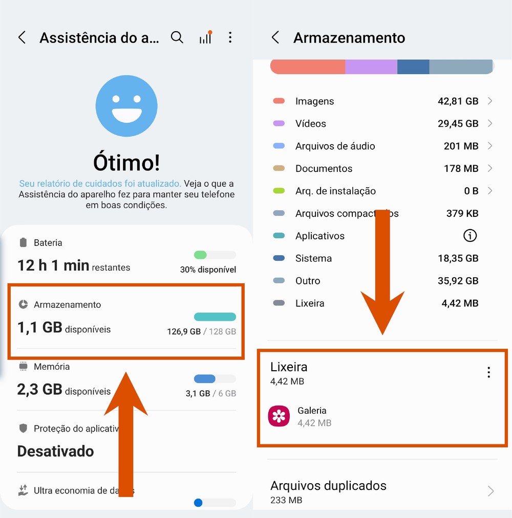 Como limpar a lixeira do celular Samsung? Confira passo a passo