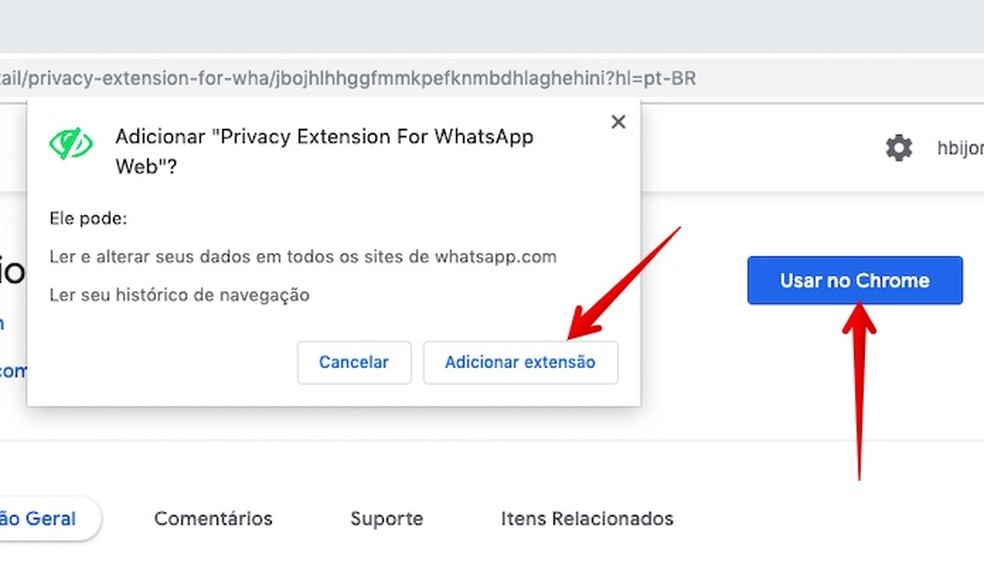 WhatsApp Web: como esconder conversas com o plugin Privacy Extension