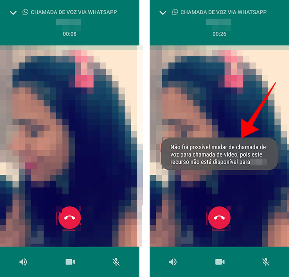 WhatsApp permite alternar entre chamadas de voz e vídeo sem desligar