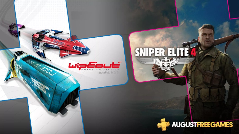 WipEout Omega e Sniper Elite 4 são os jogos grátis da PS Plus em