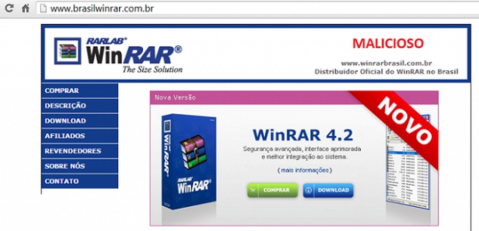 Busca pelo WinRAR é utilizada como isca para roubo de dados bancários