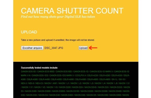 Como saber quantos cliques têm as câmeras Canon, Nikon ou Sony