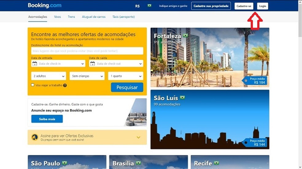 Como encontrar hotel mais barato no Booking com