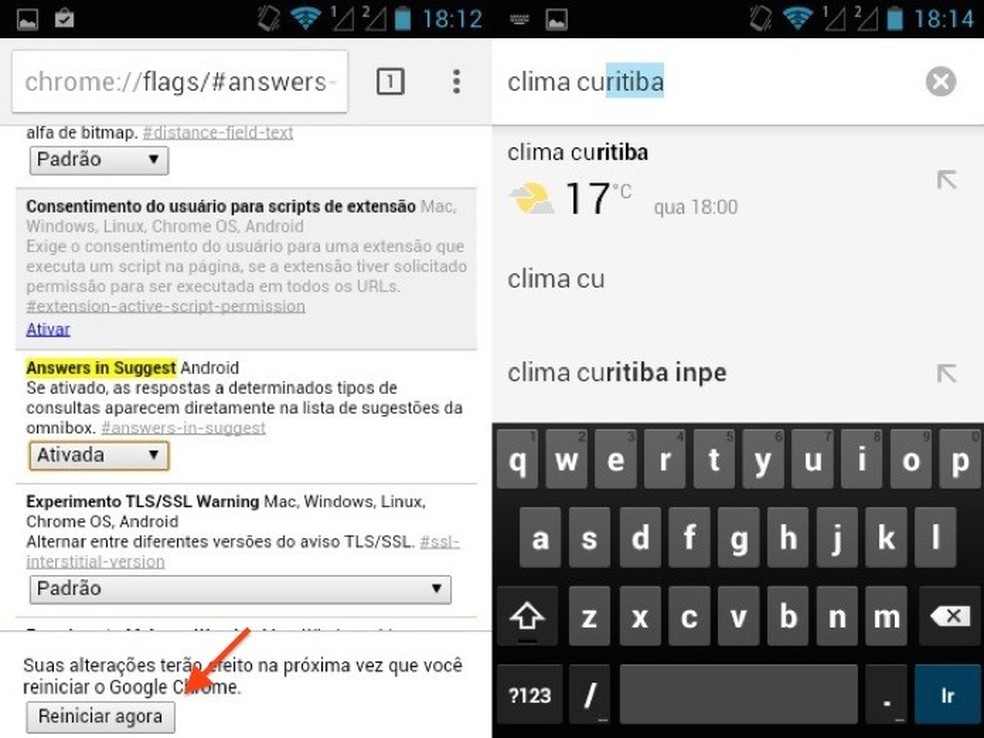 Como deixar a barra de endereços do Chrome para Android mais inteligente?