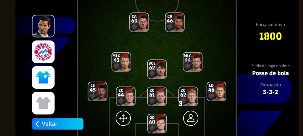 Esta formação possibilita a troca de um volante, por um meia atacante, caso prefira agressivar o jogo ofensivo — Foto: Reprodução/João Ferreira