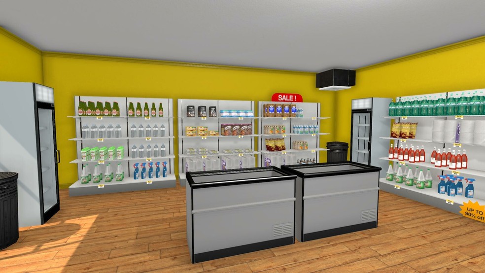 Crie seu próprio mercado em Supermarket Simulator — Foto: Divulgação/Nokta Games