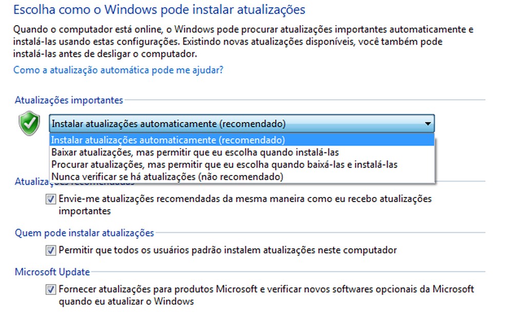 Windows Update não atualiza: veja causas e como resolver no Windows 10