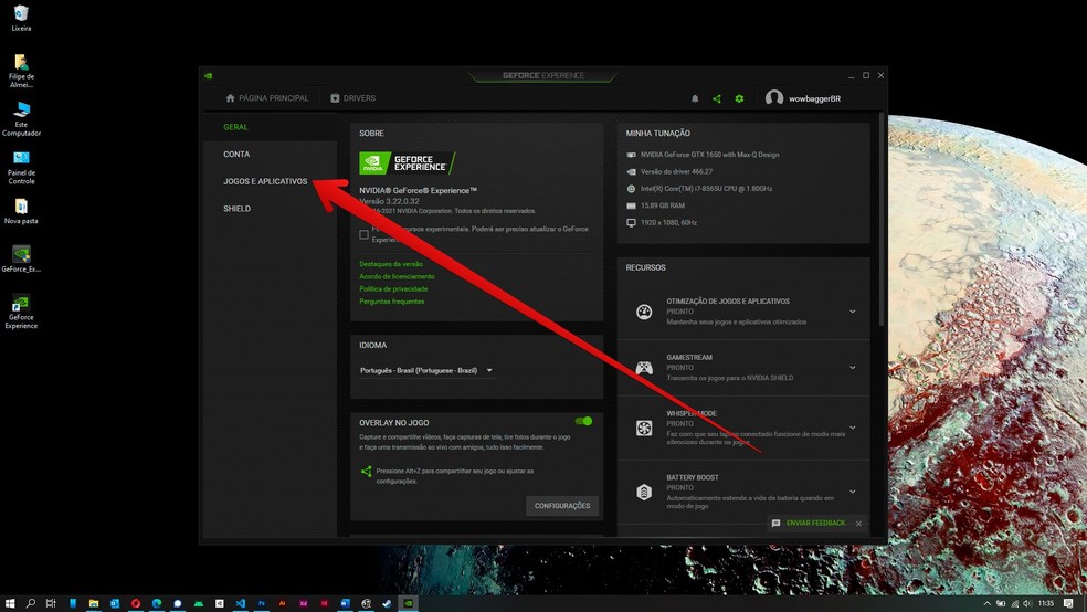 Geforce clearance experience instalar
