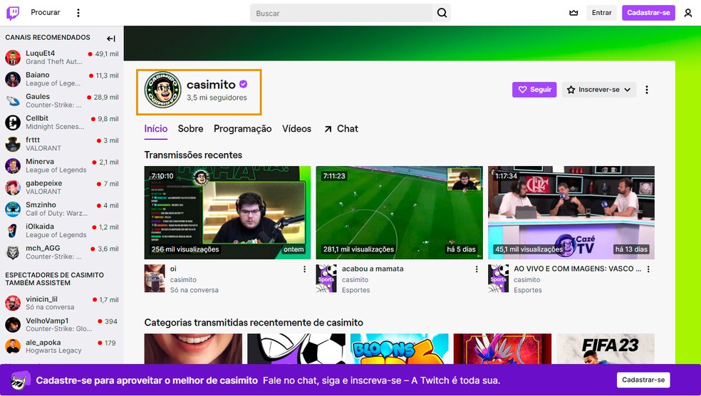 Streamer morre durante live de 24 horas na Twitch TV 