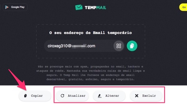 PASSO A PASSO! COMO criar E-MAIL TEMPORÁRIO DESCARTÁVEL para cadastro em  sites e serviços na WEB. 
