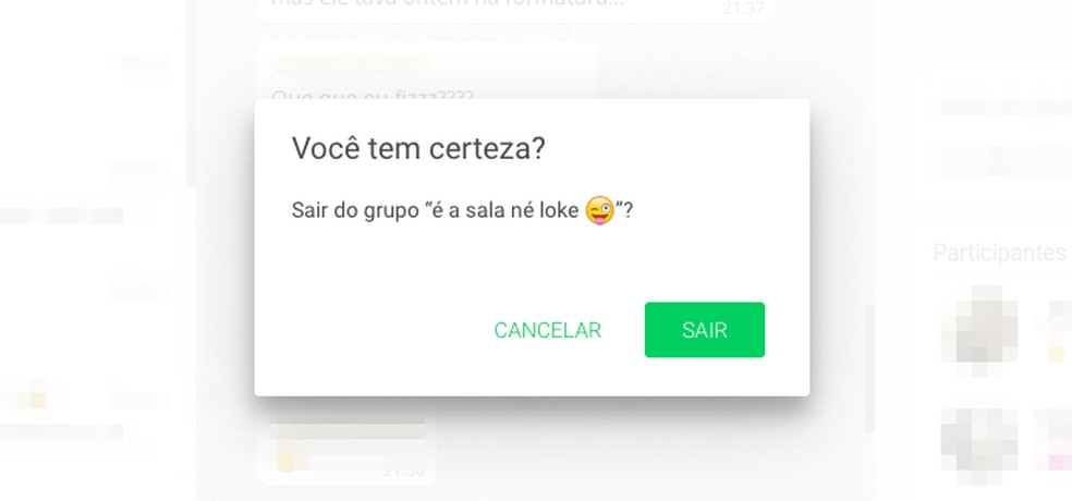 Como Sair De Um Grupo No Whatsapp Web 4637