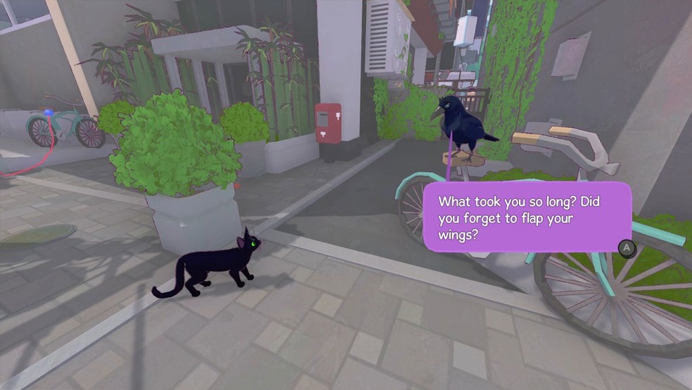 Em Little City, Big City o gatinho perdido é capaz de falar com animais que podem oferecer missões — Foto: Reprodução/Steam