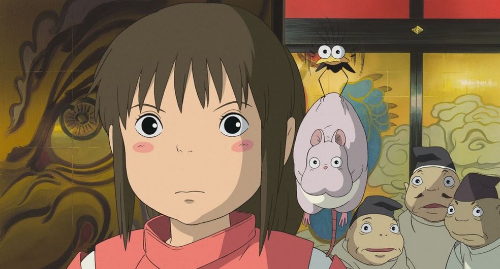 Chihiro: a personagem principal da história foi inspirada em uma filha de um amigo de Hayao Miyazaki — Foto: Reprodução/Studio Ghibli