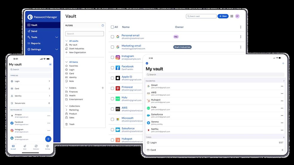 Bitwarden é um gerenciador de senhas de código aberto — Foto: Reprodução/Bitwarden