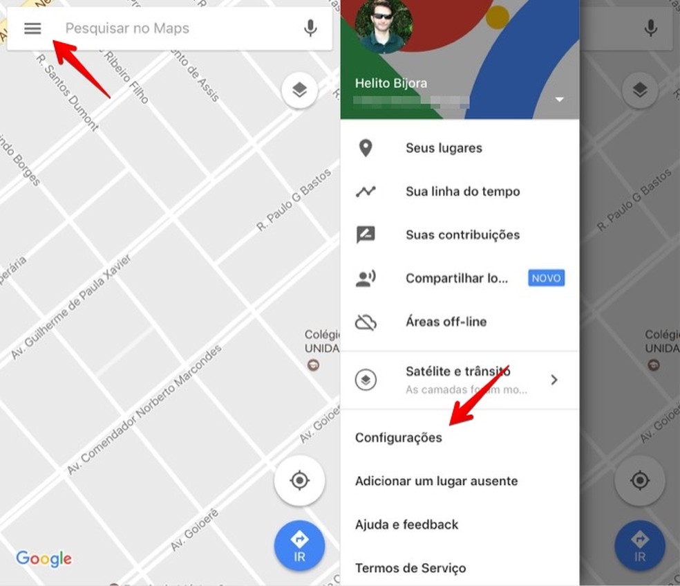 Como excluir o histórico de localização do Google Maps no celular