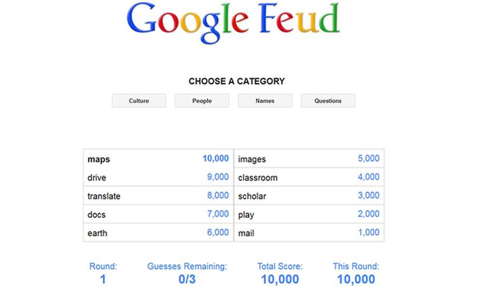 Google Feud: autocompletar vira jogo curioso
