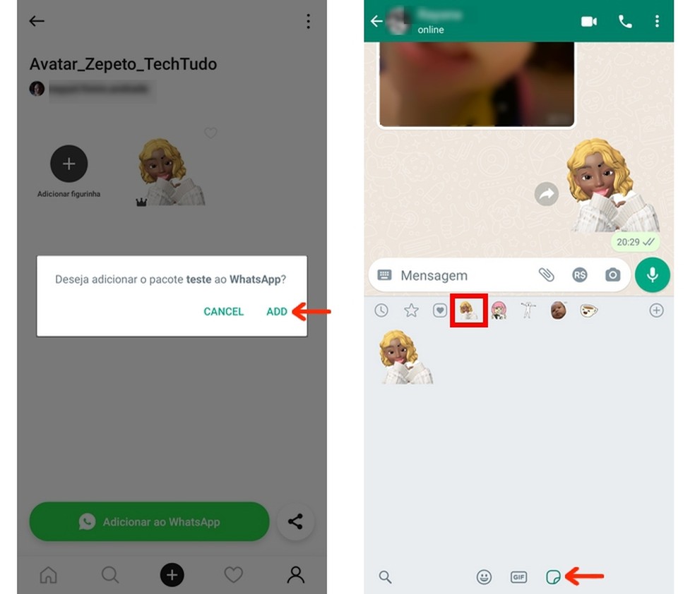 Como personalizar figurinhas do Whatsapp com sua caricatura