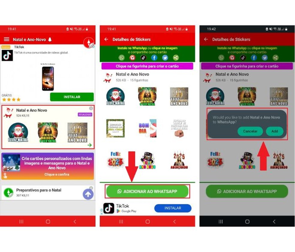 Figurinha de Feliz Ano Novo 2025 para WhatsApp 5 apps para baixar stickers